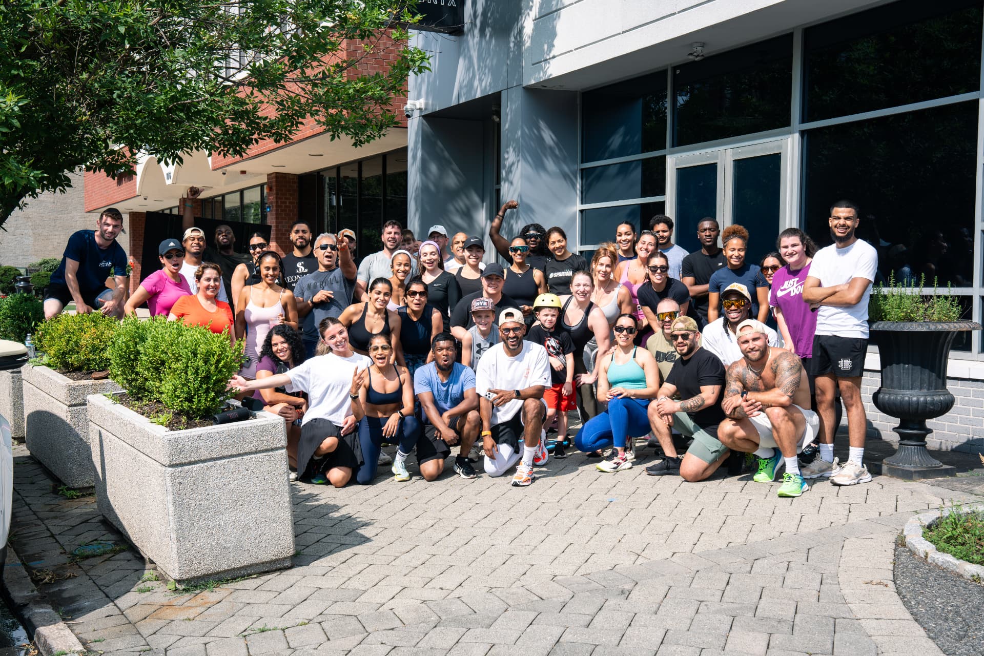 The full In Motion group outside FENIX