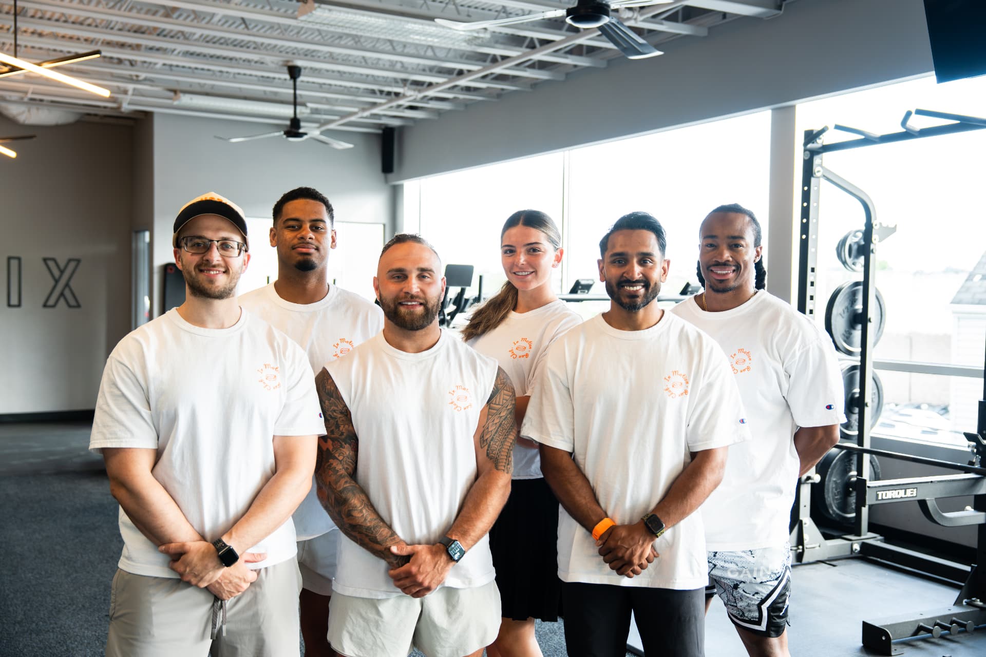 The FENIX coaching team in the gym